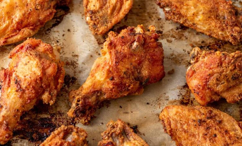 Easy oven fried chicken creamed veggies