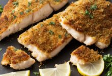 Parmesan herb crusted fish