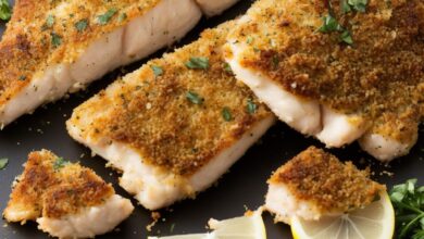 Parmesan herb crusted fish