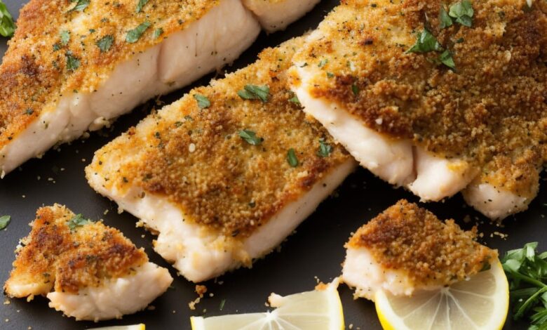 Parmesan herb crusted fish