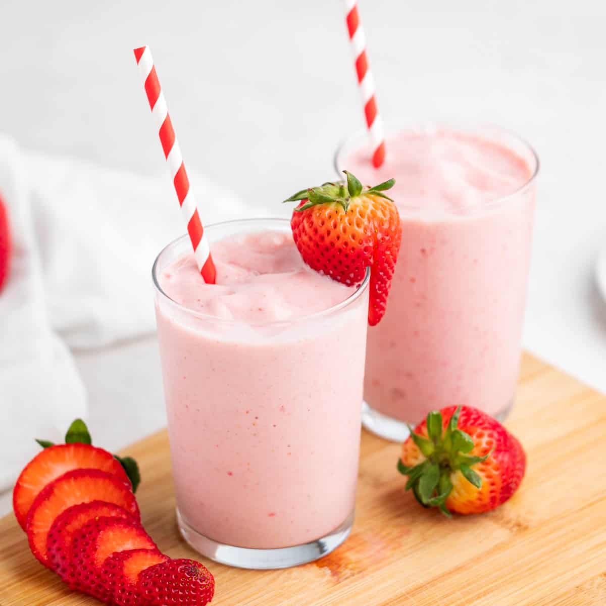 Recipe silky strawberry smoothie