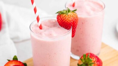 Recipe silky strawberry smoothie