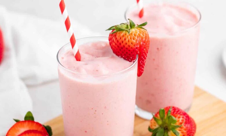 Recipe silky strawberry smoothie