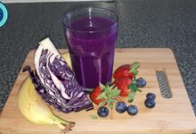 Red cabbage smoothie