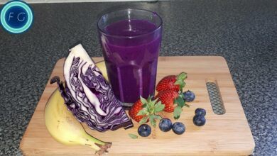 Red cabbage smoothie