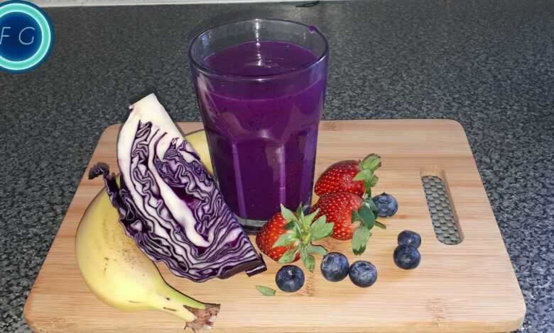 Red cabbage smoothie